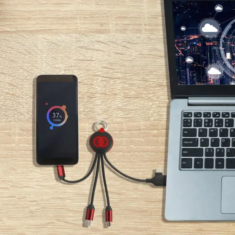 Picture of Round Shaped Light Up Multi Charging Cable