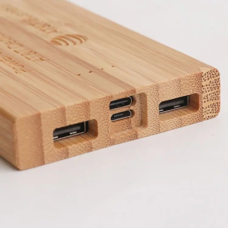 Picture of 10000mAh Bamboo Wireless Power Bank