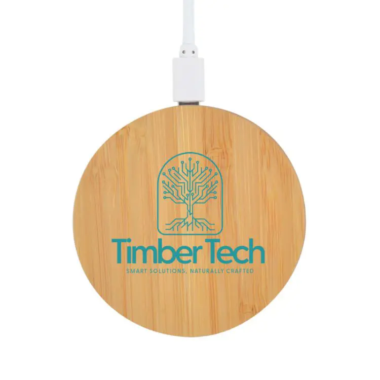Picture of Arc Round Bamboo Wireless Charger