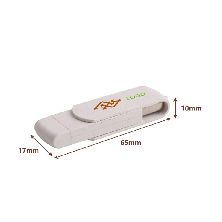 Picture of Rotate Wheat Straw Type C Flash Drive