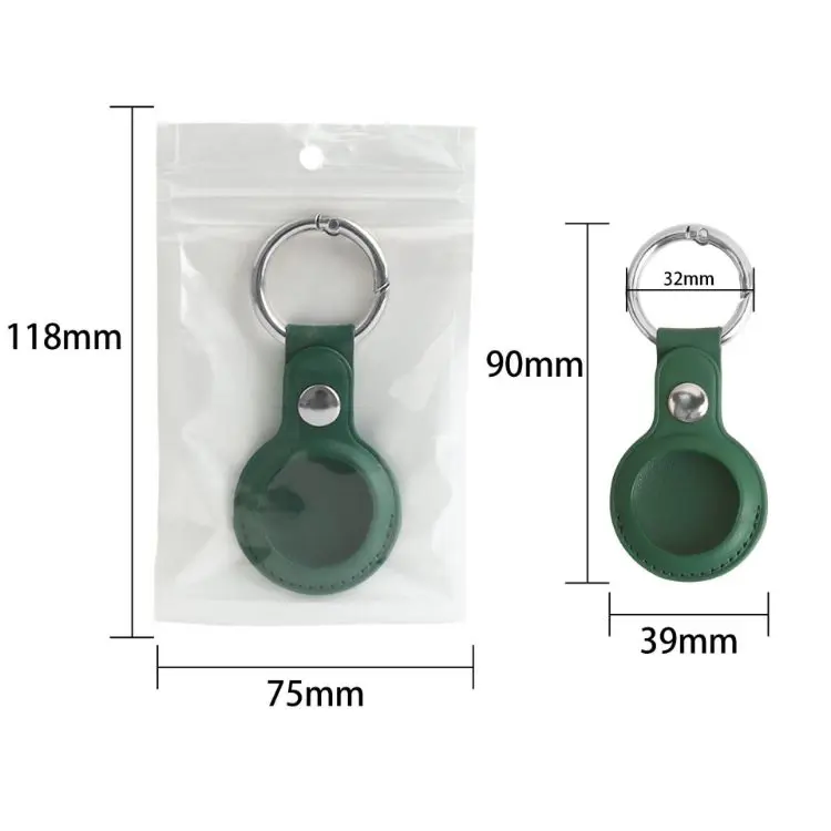 Picture of PU Leather AirTag Holder with Keyring