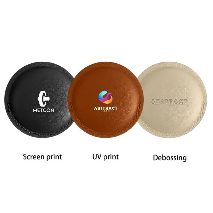 Picture of PU Leather AirTag Holder with Keyring