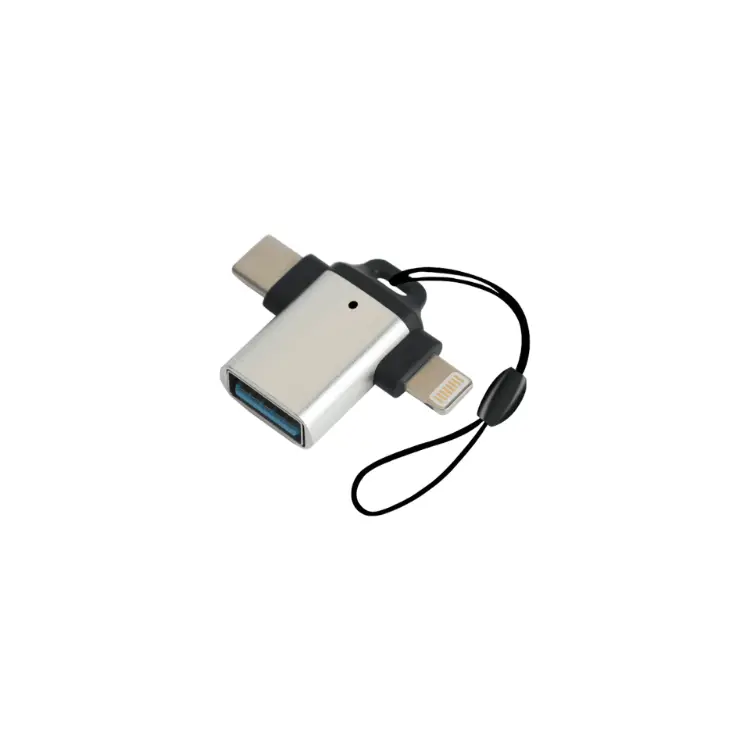 Picture of USB 3.0 to USB C Lightning OTG Adapter