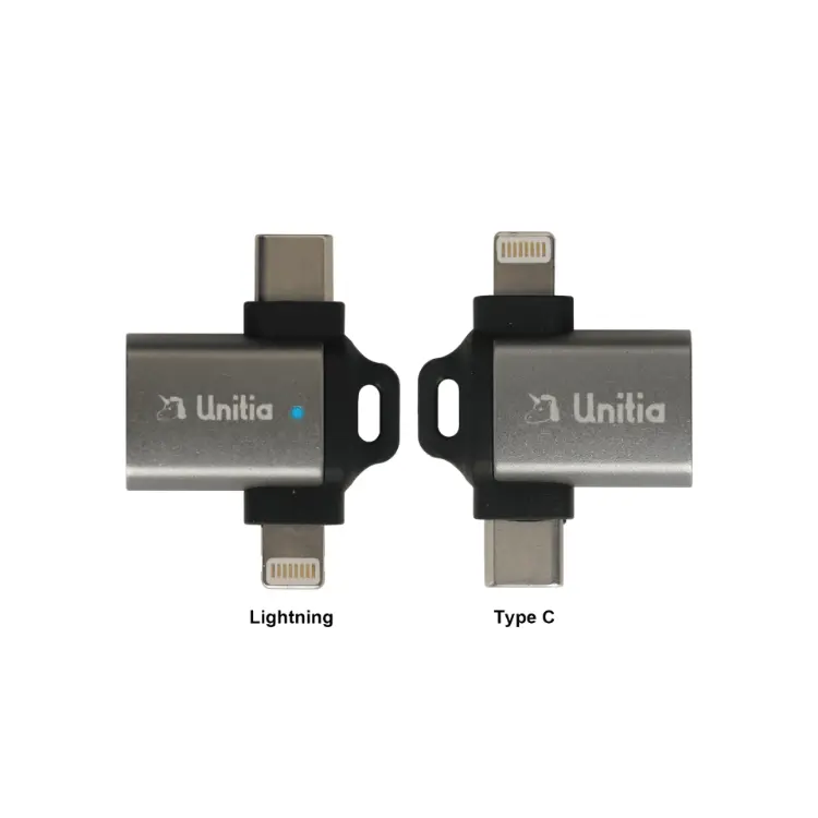Picture of USB 3.0 to USB C Lightning OTG Adapter