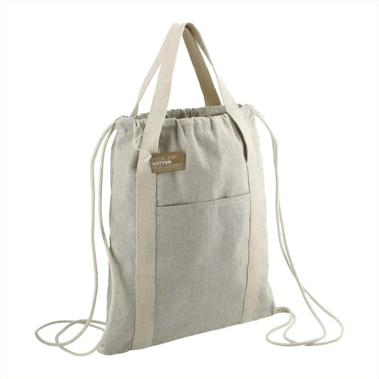 Picture of Repose Recycled Cotton Drawstring Bag