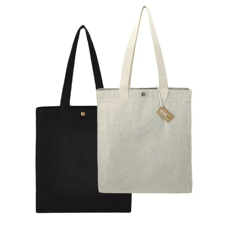 Picture of Repose 10oz Recycled Cotton Box Tote w/Snap