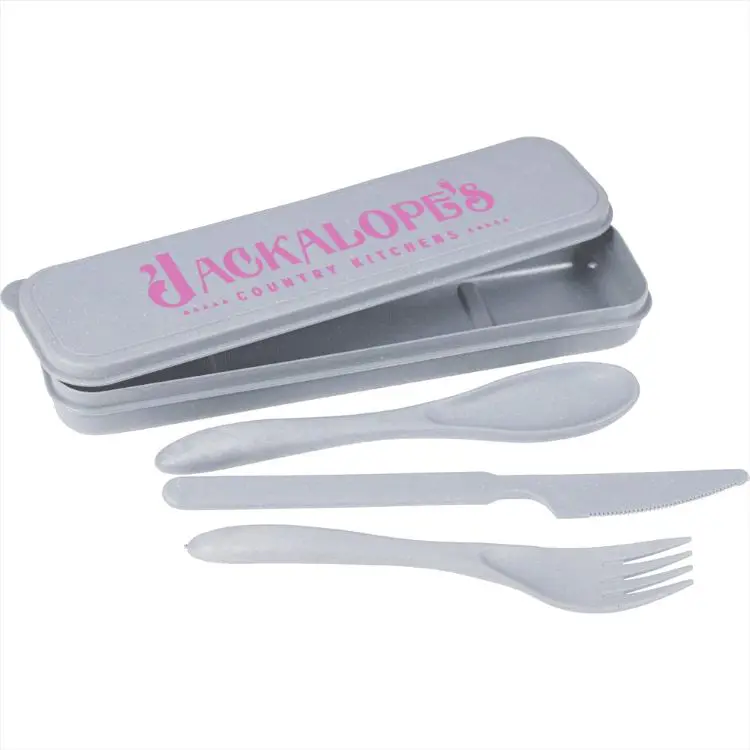 Picture of Bamboo Fibre Cutlery Set