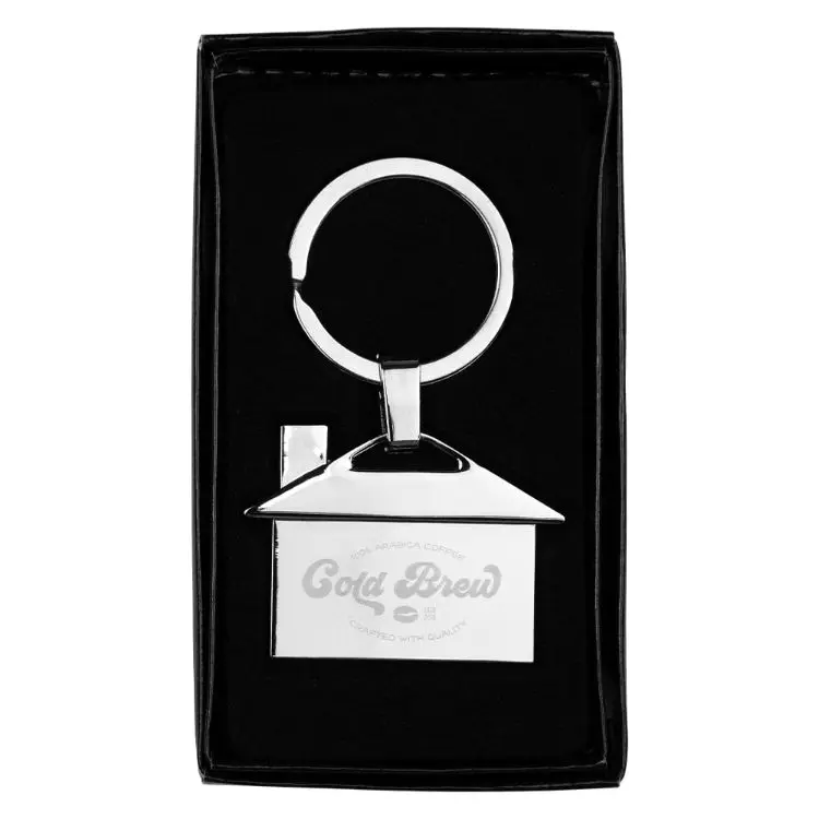 Picture of House Shaped Metal Keyring