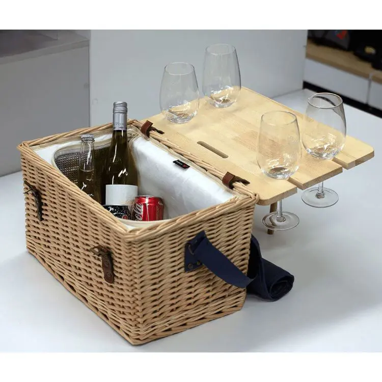 Picture of Trekk Wicker Basket w/ Picnic Table