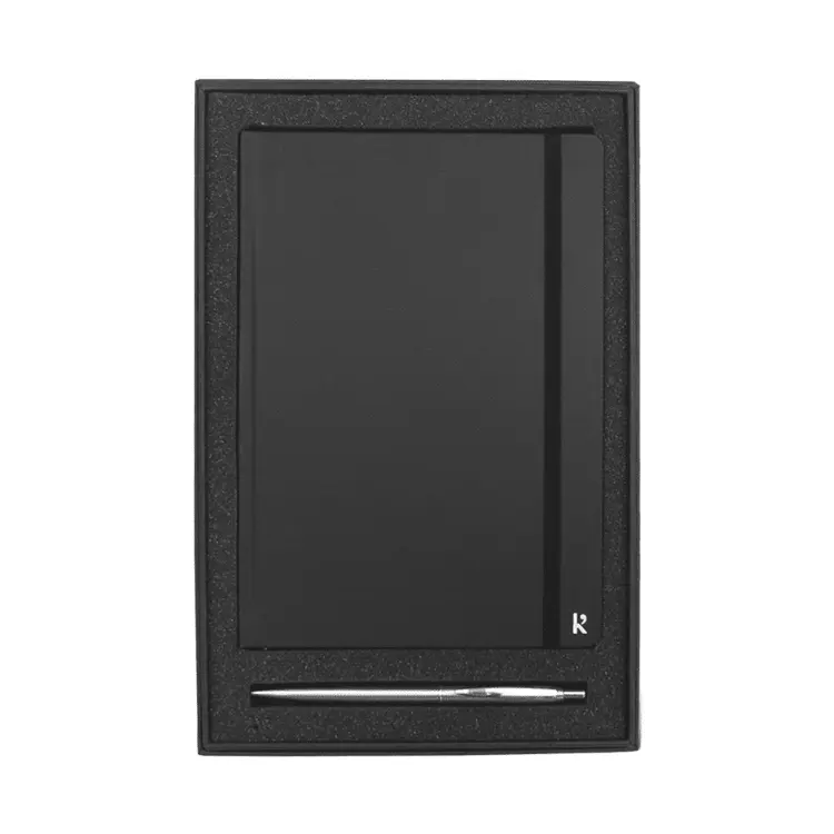 Picture of Gift Set w/ KT1001 Karst A5 Stone Paper Hardcover Notebook & 1066 Recycled Stainless Steel Pen