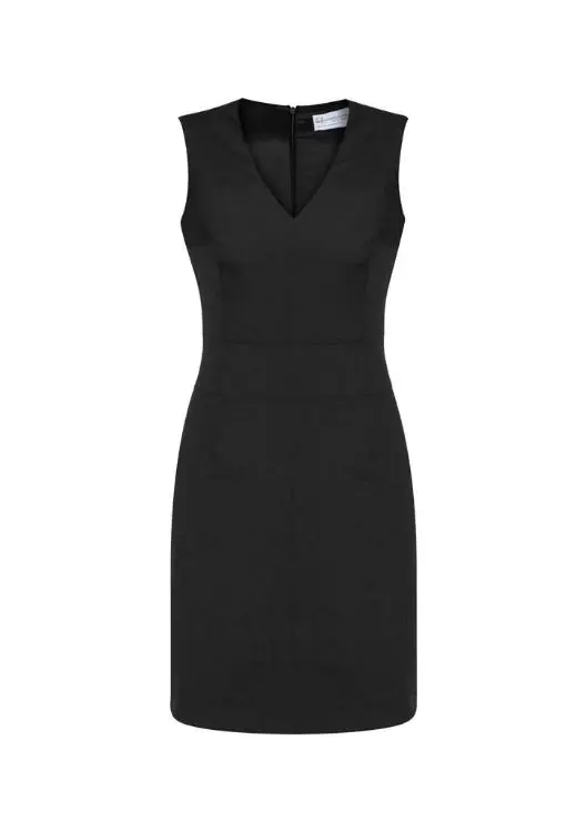 Picture of Womens Comfort Wool Stretch Sleeveless V-Neck Dress