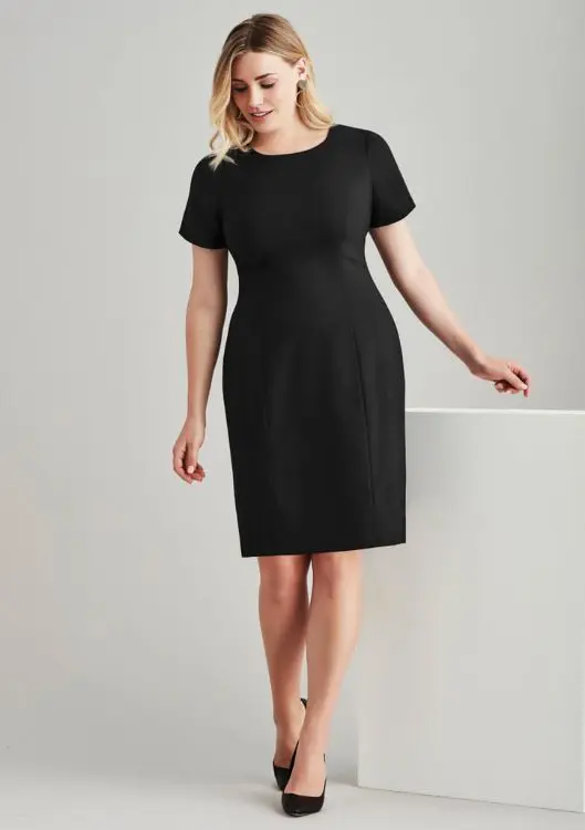 Picture of Womens Comfort Wool Stretch Short Sleeve Shift Dress