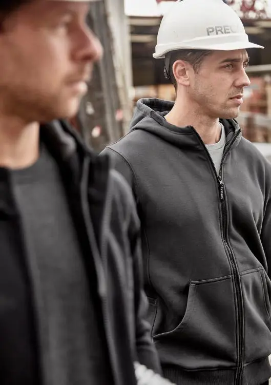 Picture of Unisex Zip Front Multi-Pocket Hoodie