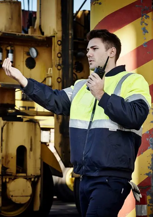 Picture of Mens Hi Vis Quilted Flying Jacket