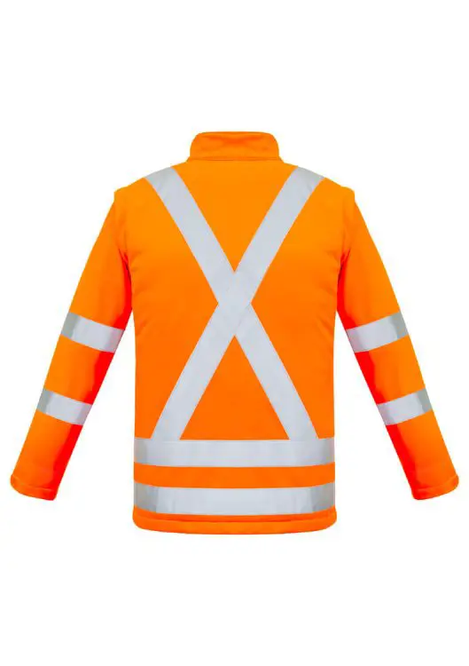 Picture of Unisex Hi Vis X Back 2 In 1 Softshell Jacket
