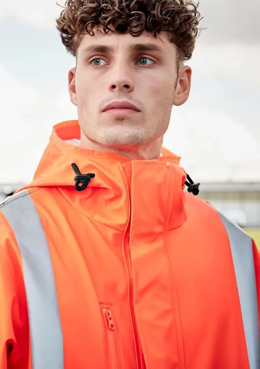 Picture of Mens Hi Vis X Back Heavy Duty Waterproof Jacket