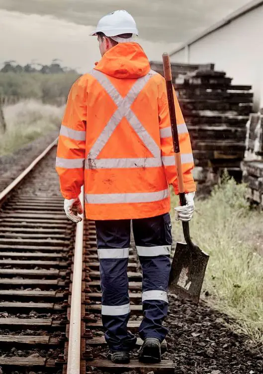 Picture of Mens Hi Vis X Back Ultralite Waterproof Jacket