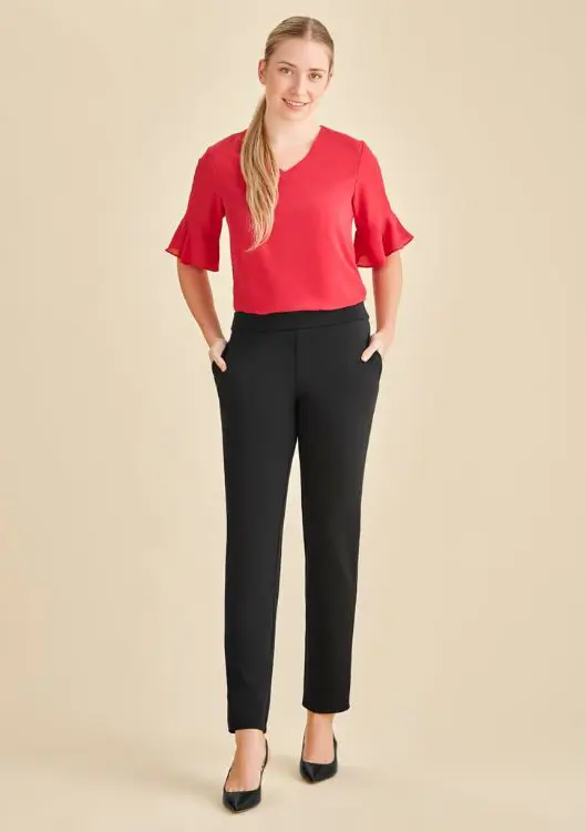 Picture of Womens Scuba Ponte Mid-rise Pull-on Pant