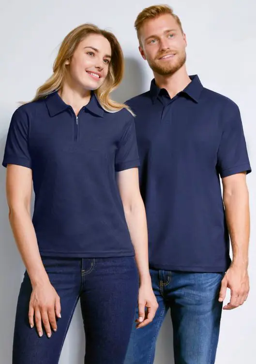 Picture of Womens Micro Waffle Short Sleeve Polo