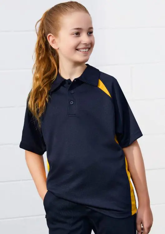 Picture of Kids Splice Short Sleeve Polo