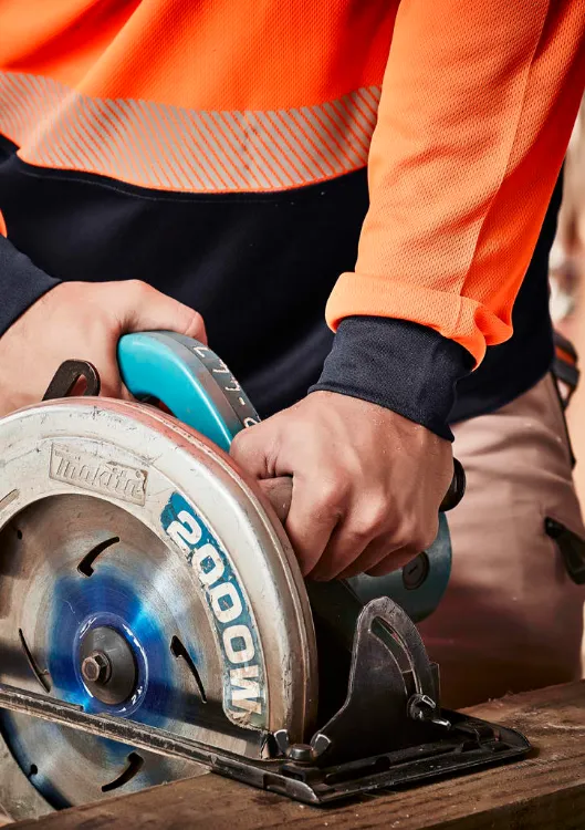 Picture of Unisex Hi Vis Segmented Tape Long Sleeve Polo