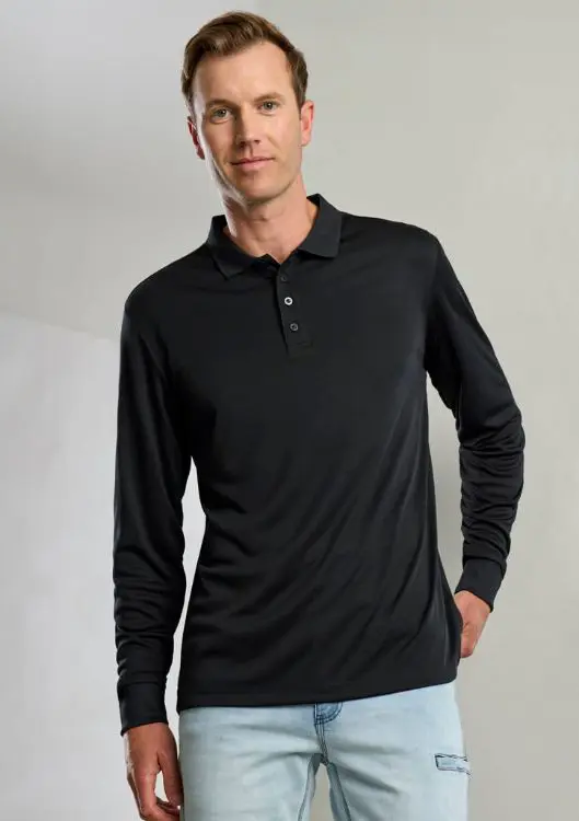 Picture of Mens Action Long Sleeve Polo