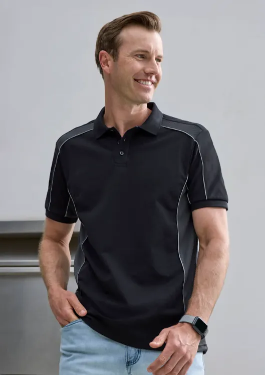 Picture of Unisex Grid Short Sleeve Polo