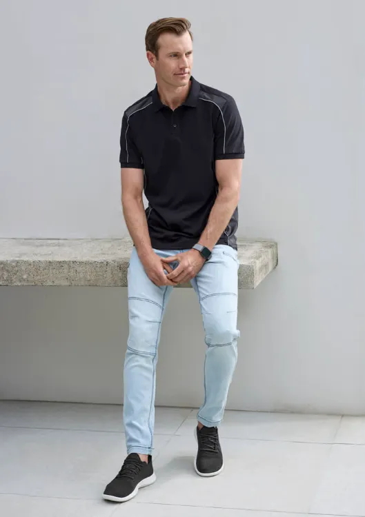 Picture of Unisex Grid Short Sleeve Polo