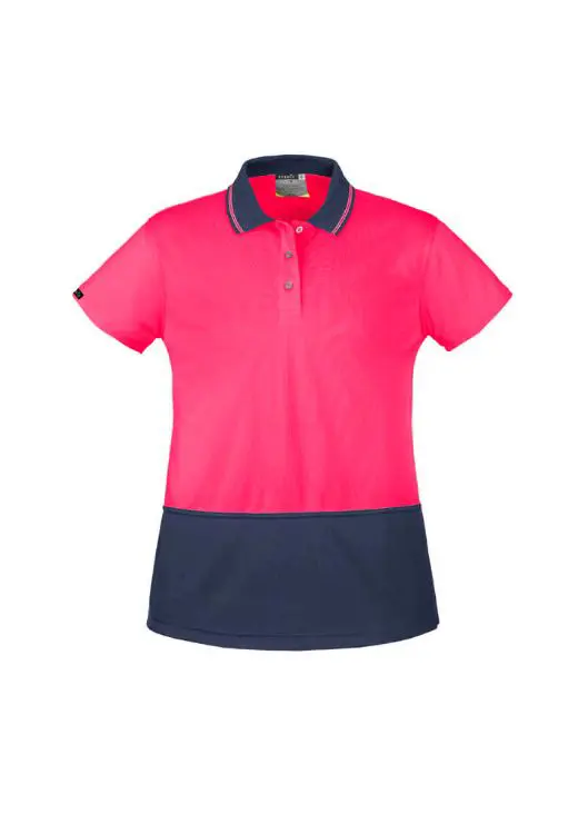 Picture of Womens Hi Vis Basic Short Sleeve Polo