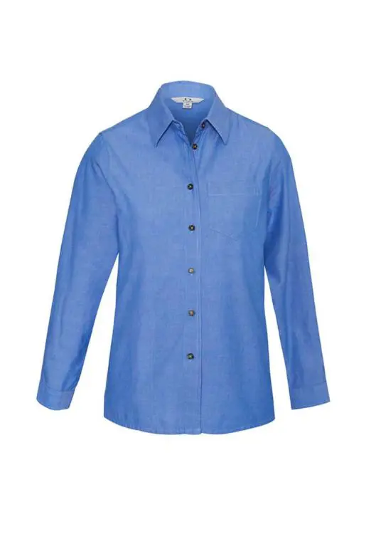 Picture of Womens Chambray Long Sleeve Shirt
