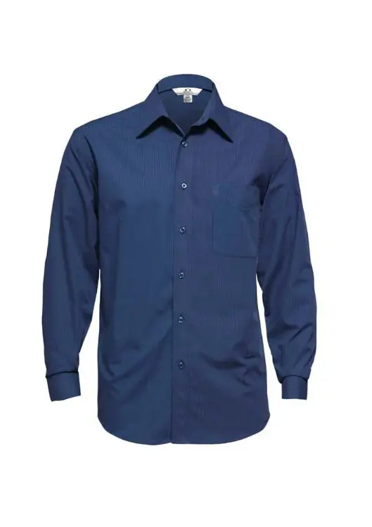 Picture of Mens Micro Check Long Sleeve Shirt