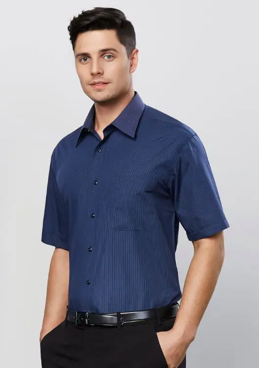 Picture of Mens Micro Check Short Sleeve Shirt