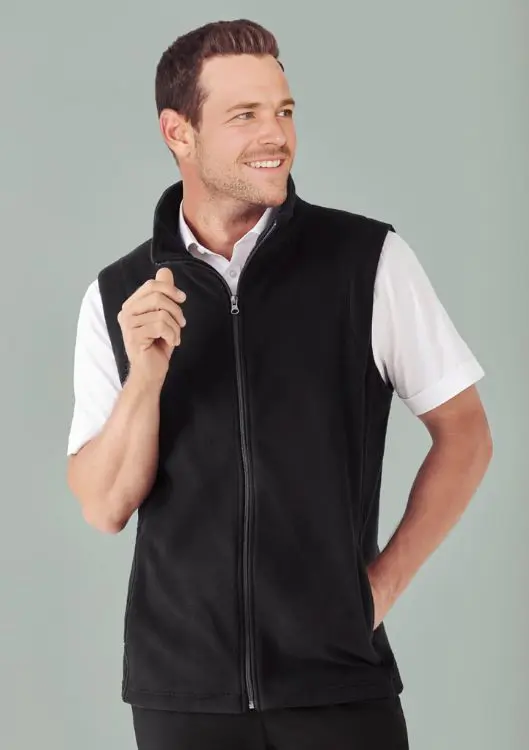Picture of Mens Plain Micro Fleece Vest