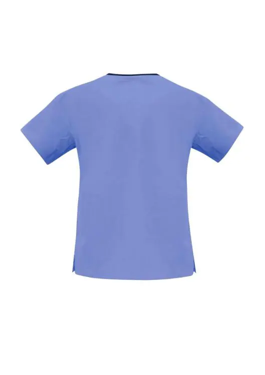 Picture of Classic Womens Contrast Crossover Scrub Top