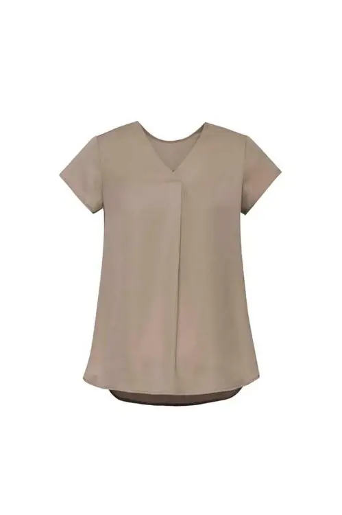 Picture of Womens Kayla V-Neck Pleat Blouse