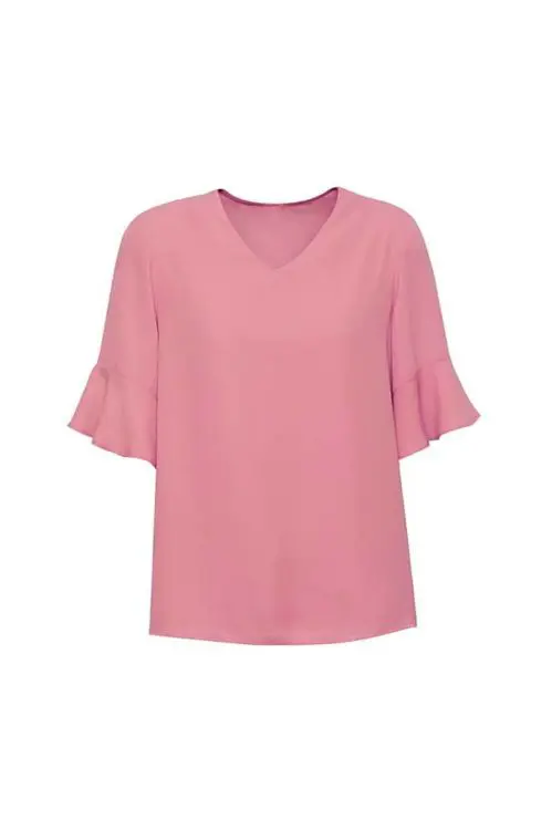 Picture of Womens Aria Fluted Sleeve Blouse