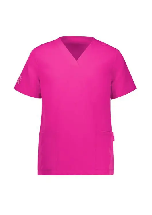 Picture of Womens Pink V-Neck Scrub Top