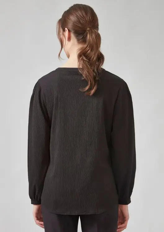 Picture of Womens Ruche Long Sleeve Blouse