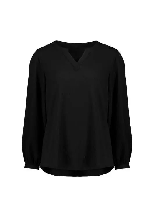 Picture of Womens Ruche Long Sleeve Blouse