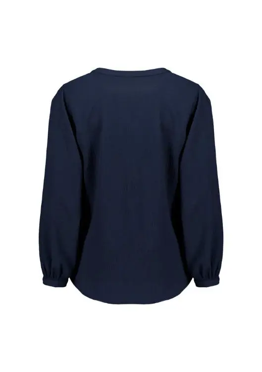 Picture of Womens Ruche Long Sleeve Blouse