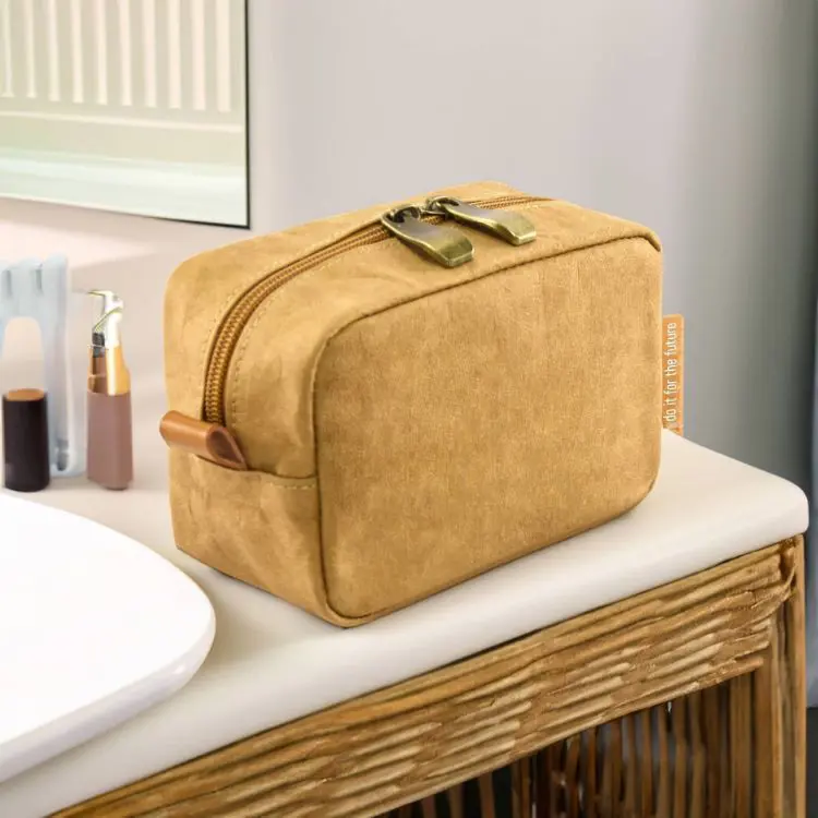 Picture of Gardiner Kraft Paper Cosmetic Bag