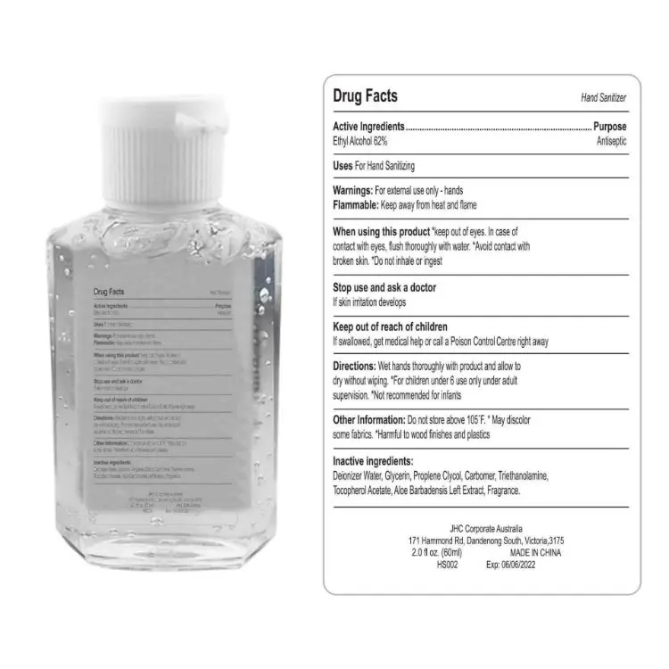 Picture of 60ml Hand Sanitiser Gel