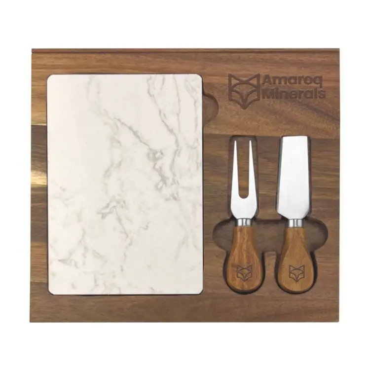 Picture of Fuzo Marble Cheeseboard and Knife Set