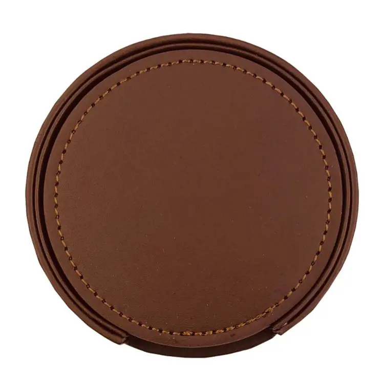 Picture of Franklin Leather Coaster Set of 6