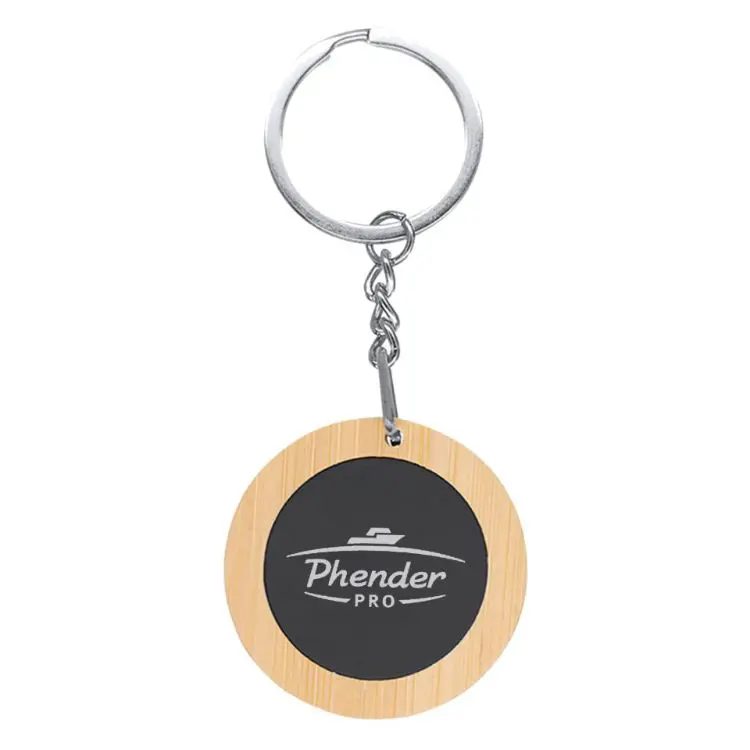 Picture of Mirage Round Bamboo Keyring