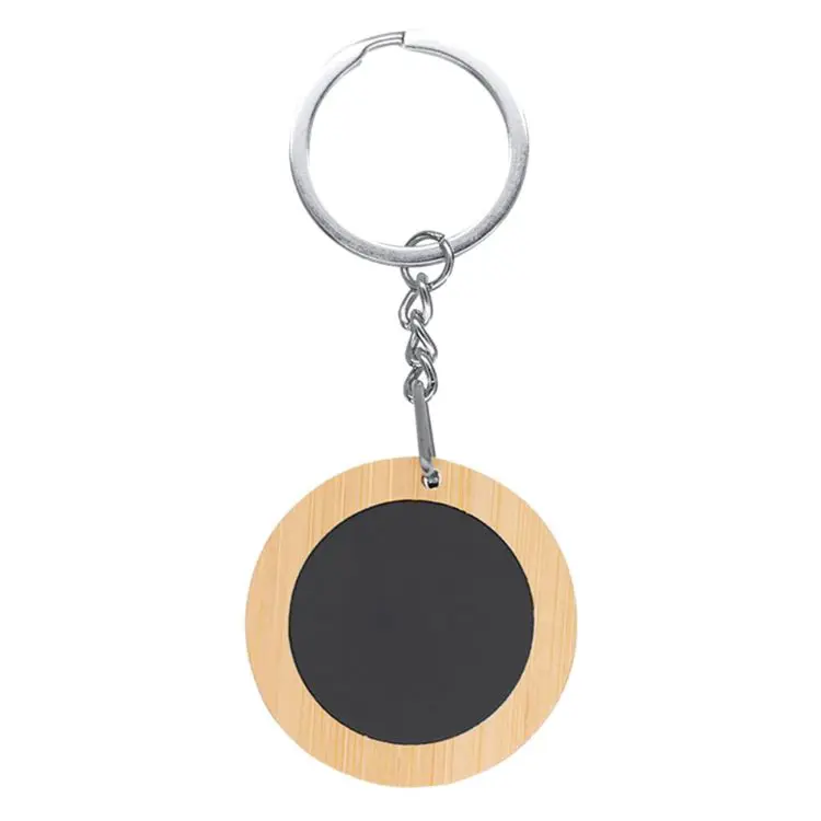 Picture of Mirage Round Bamboo Keyring