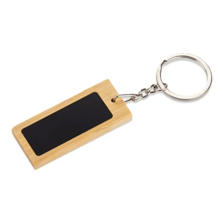Picture of Mirage Rectangular Bamboo Keyring