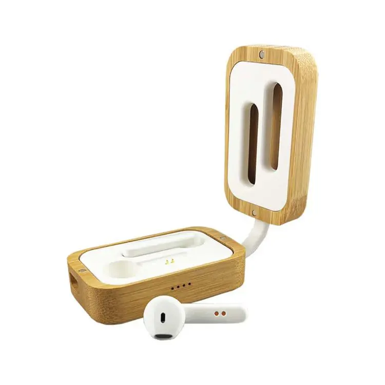Picture of Rockside Bamboo Wireless Earbuds
