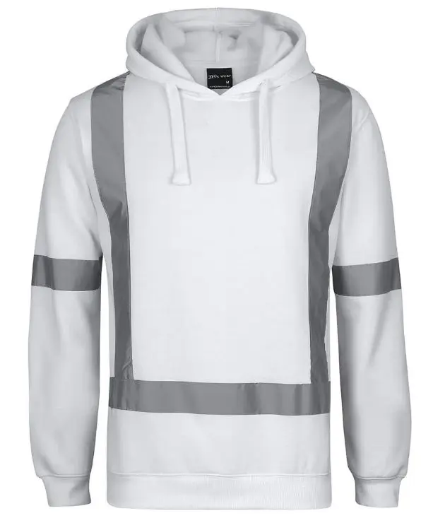 Picture of JB's Fleece Hoodie With Reflective Tape White