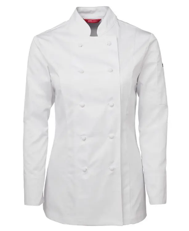 Picture of JB's Ladies L/S Chef's Jacket White